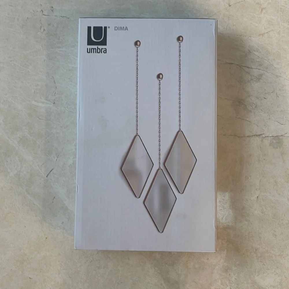 Umbra Dima hanging Diamond mirrors set of 3